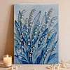 (40x50cm)DIY Pearl Painting Lily of the valley Framed Handmade Pearl Material Art Kit Living Room Decor
