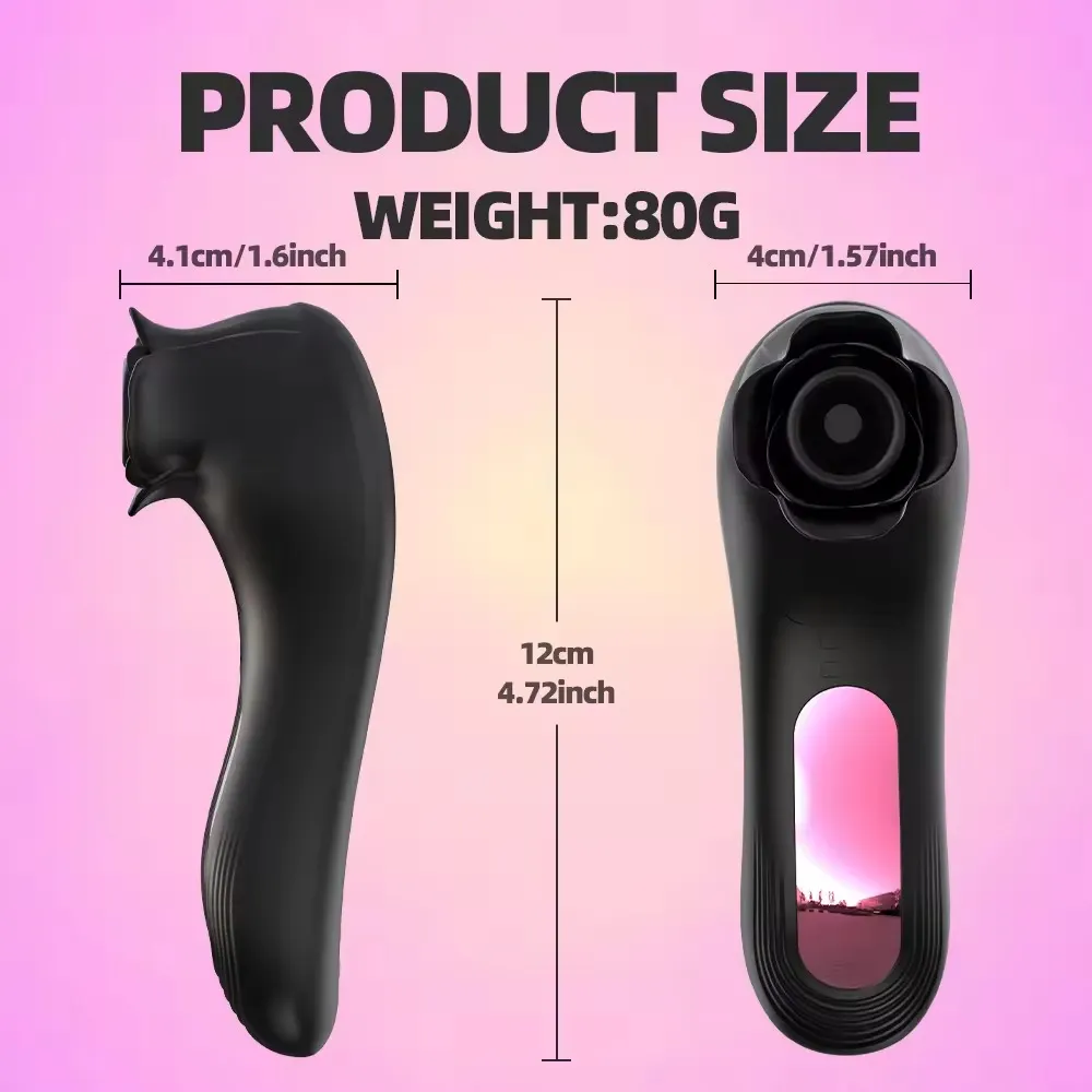 Bloomy Rose - Suction Vibrator With Strong Pulses For Clit And Nipple Pleasure