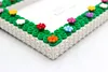 Flower Garden DIY Building Block Photo Frame Kit,Creative Handmade Assembled Photo Frame Handmade Craft Gift Home Tabletop Display Decor