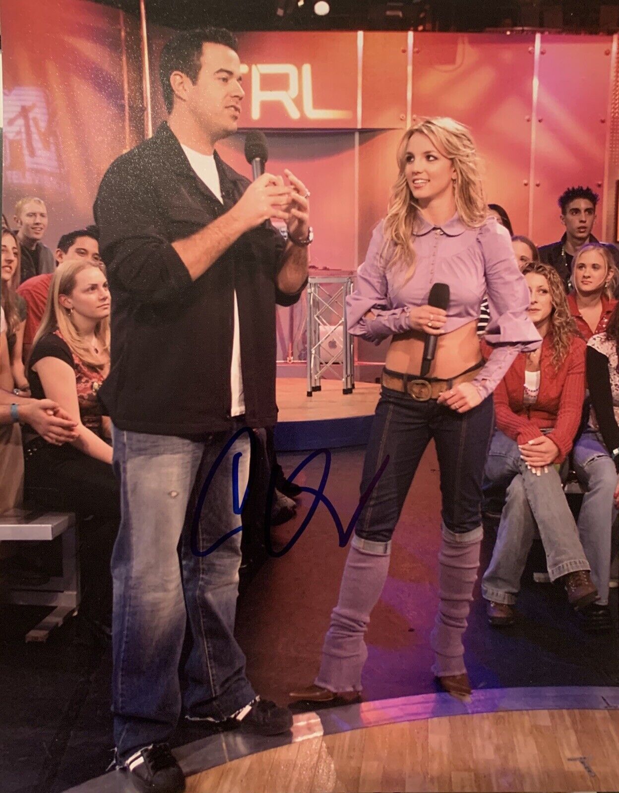 Carson Daly Signed 8x10 Photo Poster painting Pic Auto Britney Spears