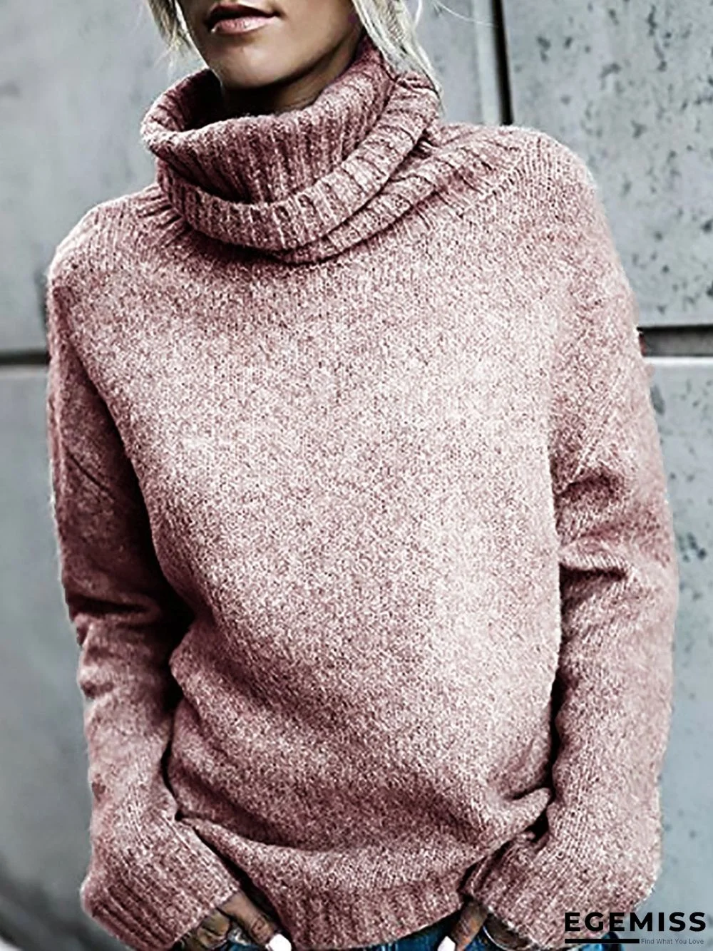 Holiday Shift Turtleneck Long Sleeve Shirts & Tops | EGEMISS