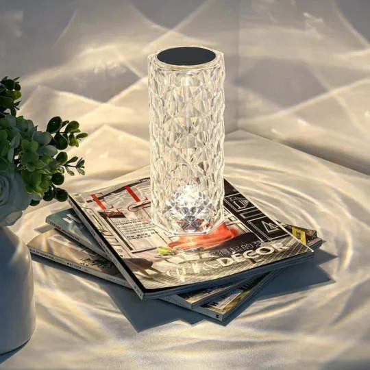 🔥Early bird price🔥16 Colors Rose Rays Crystal Diamond Table Lamp