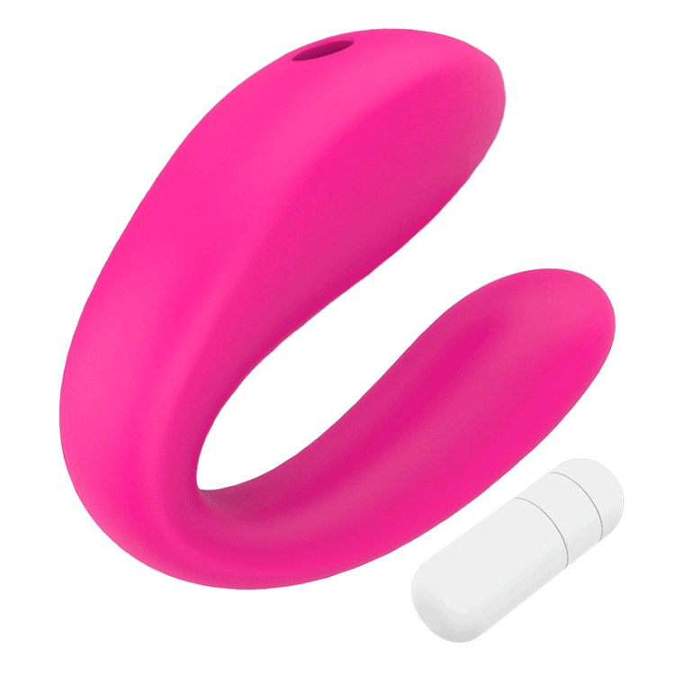 Rechargeable Silicone Toys For Couple G-spot Vibrator (Non Remote Controlled) Rose Toy