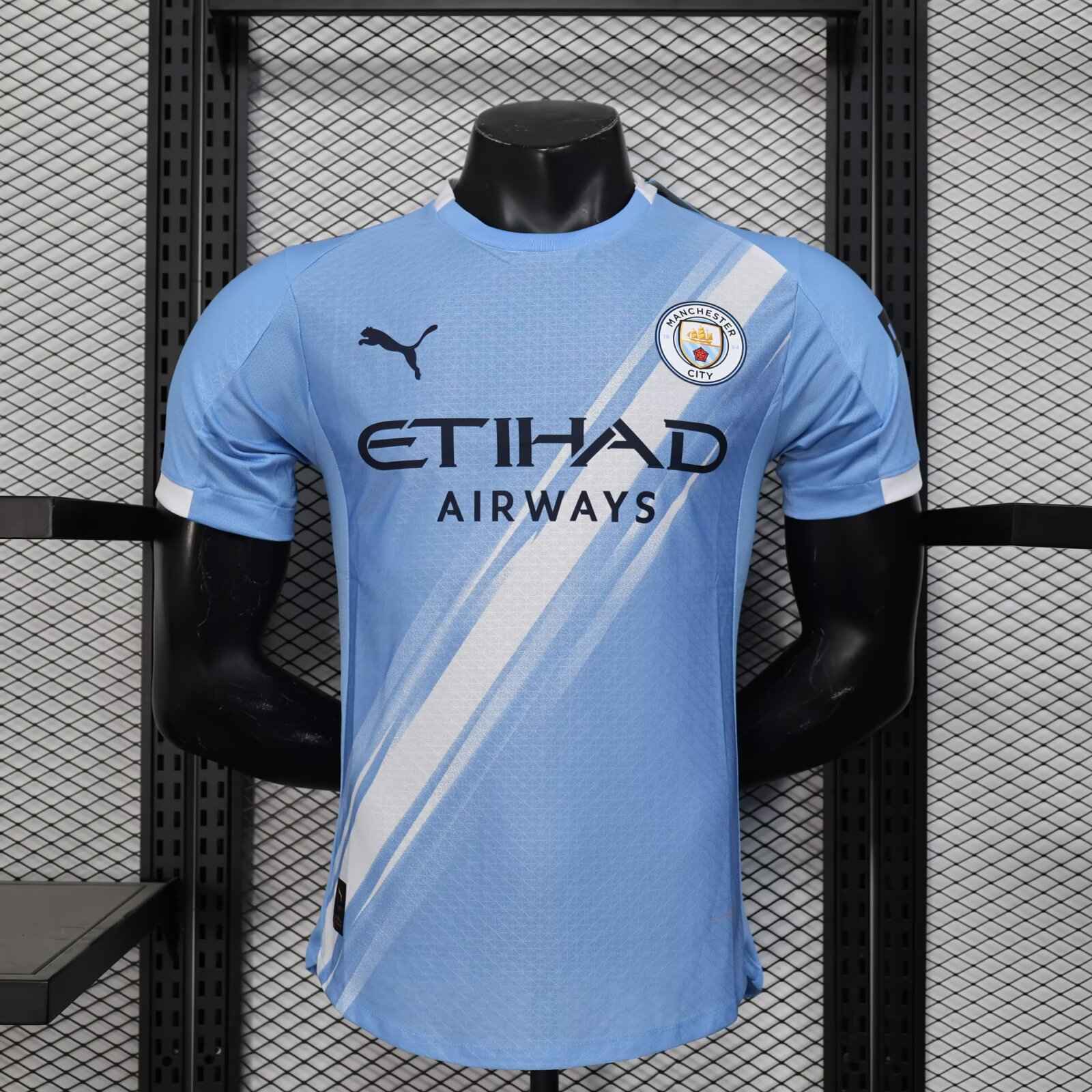 2025/2026 Player Version Manchester City Home Football Shirt 1:1 Thai Quality（The player version jersey is a bit tight, please pay attention to the size selection）
