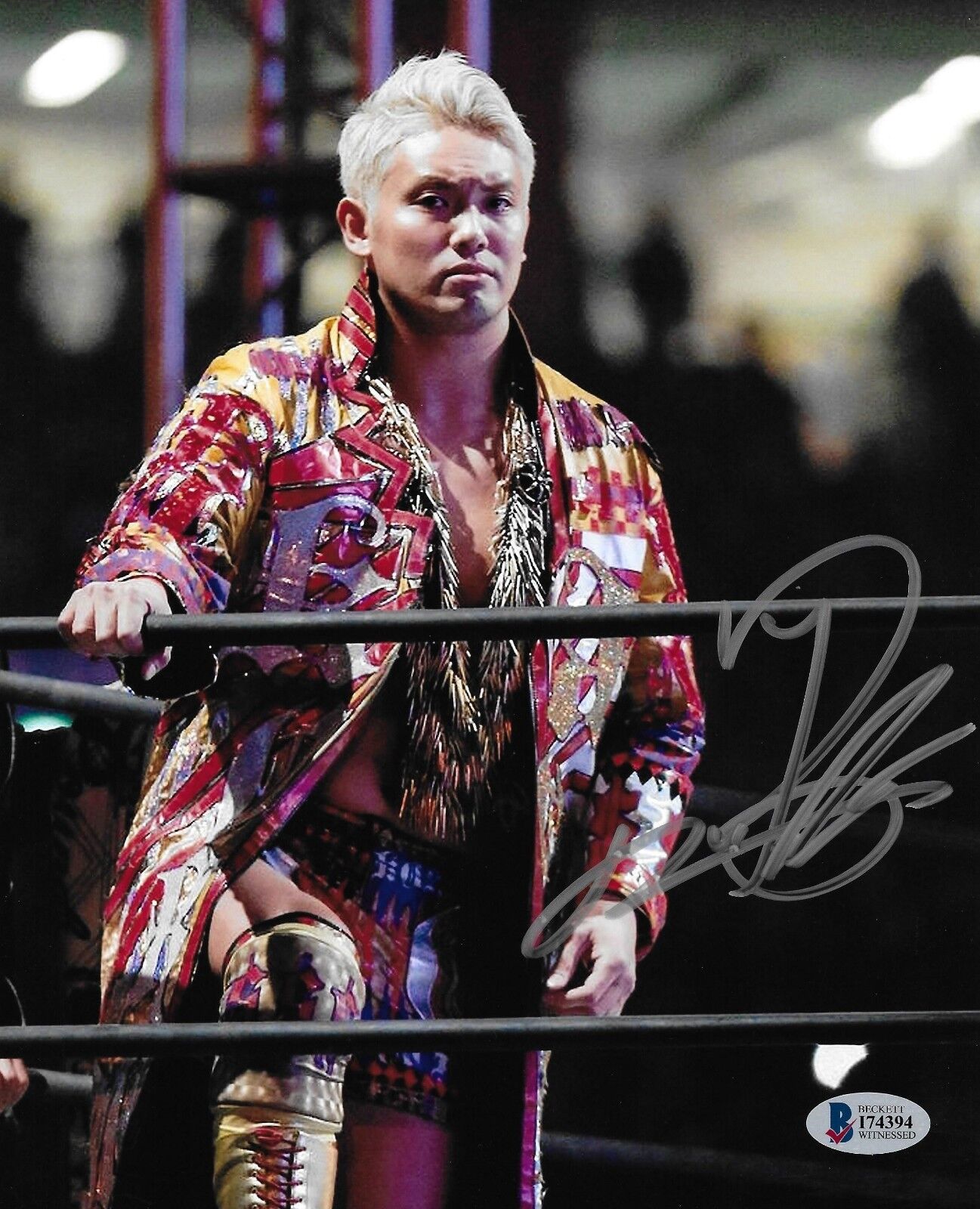 Kazuchika Okada Signed 8x10 Photo Poster painting BAS COA New Japan Pro Wrestling Picture Auto V