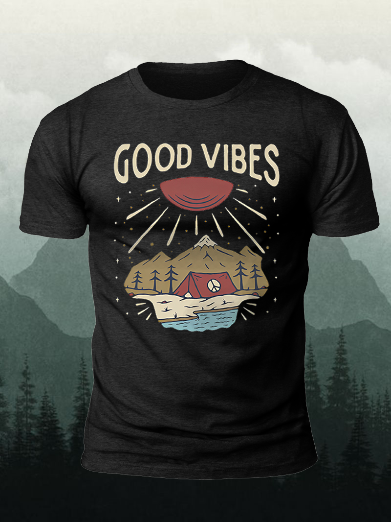 Men's Organic Good Vibes Tee in  mildstyles