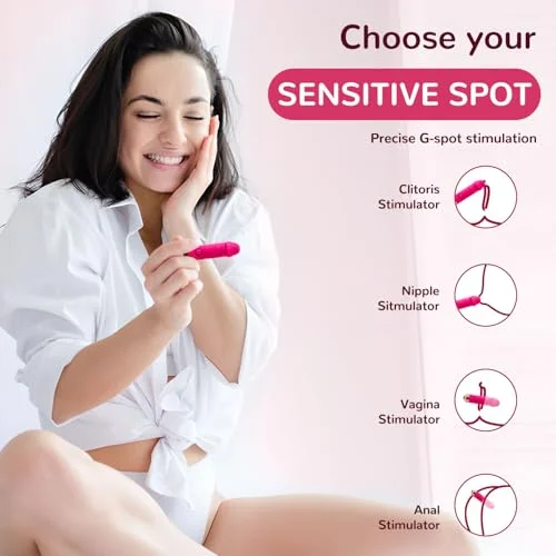 Velin – Smart Rose Bullet Vibrator With Dual Stimulation For Clitoral & G-spot Pleasure