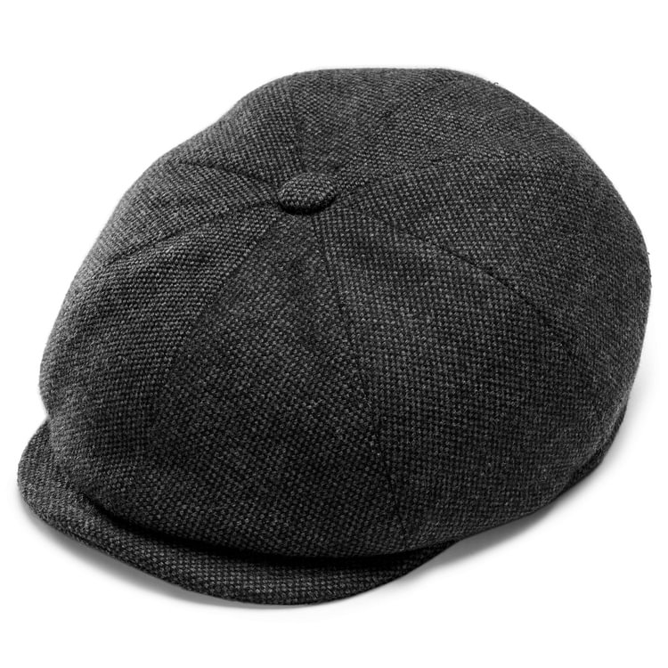 HAT MALCO DARK GREY MODA NEWSBOY CAP