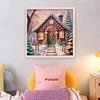 Xmas House-11CT Stamped Cross Stitch 50*50cm