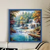 Forest Waterfall-11CT Stamped Cross Stitch 45*45cm
