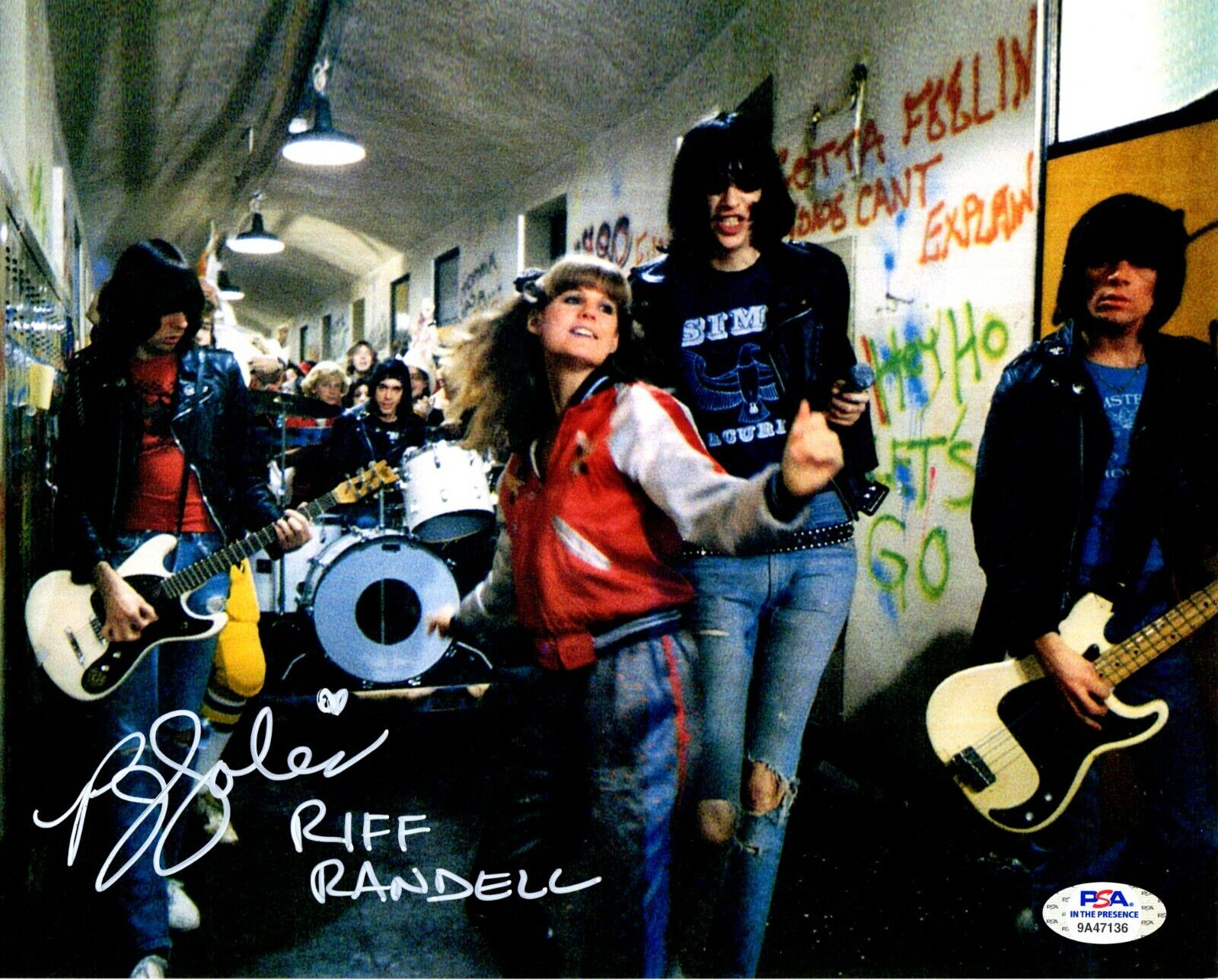 PJ Soles autograph signed inscribed 8x10 Rock 'N' Roll High School PSA Ramones