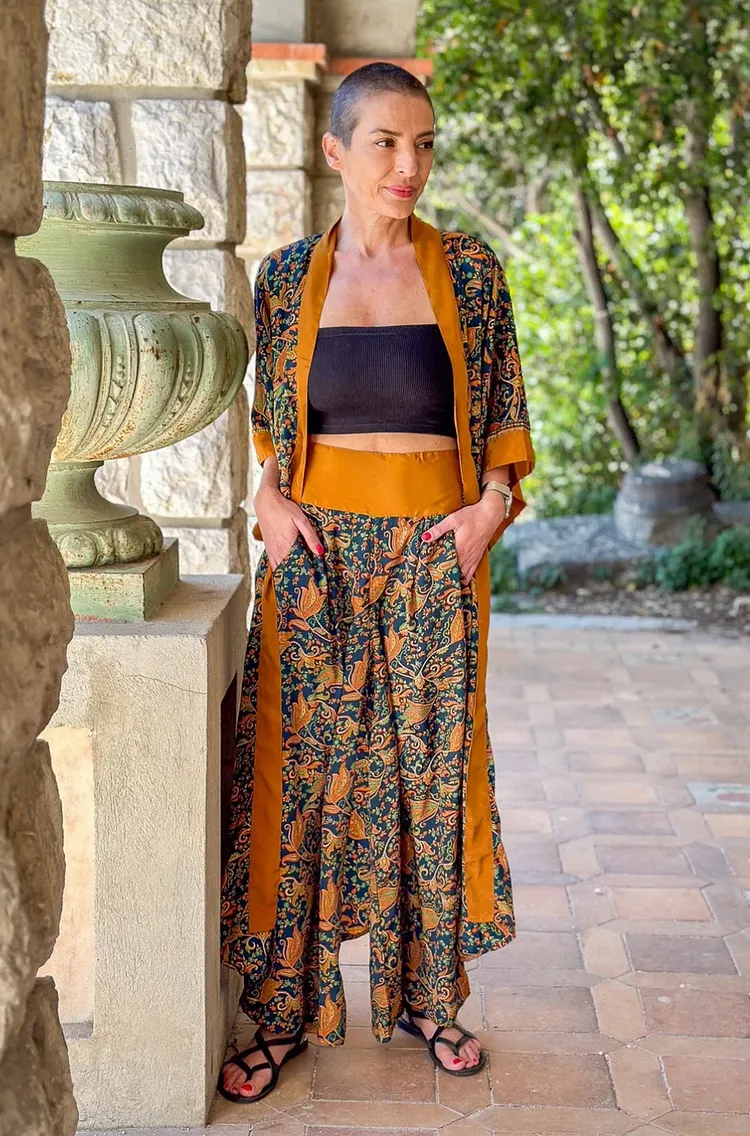 Minimalist Silk Summer Dress With Spaghetti Straps