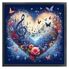 Heart-Shaped Flowers-11CT Stamped Cross Stitch 40*40cm/15.75*15.75in tapestrymarket