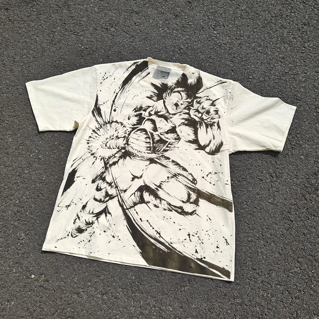 Dragon Ball Son Goku Anime Printed Men's T-Shirt