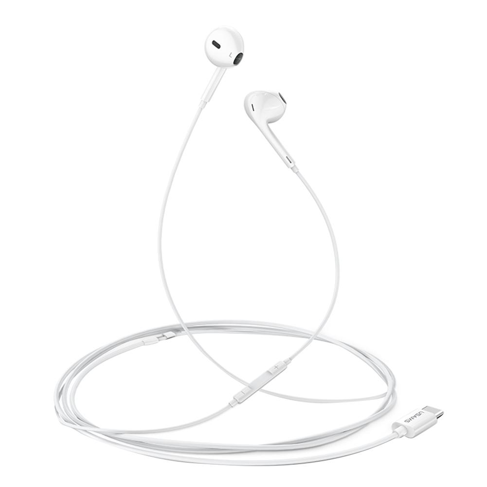 

USAMS Type-C Earphones Wire Control In-ear Music Earbuds with Microphone, 501 Original