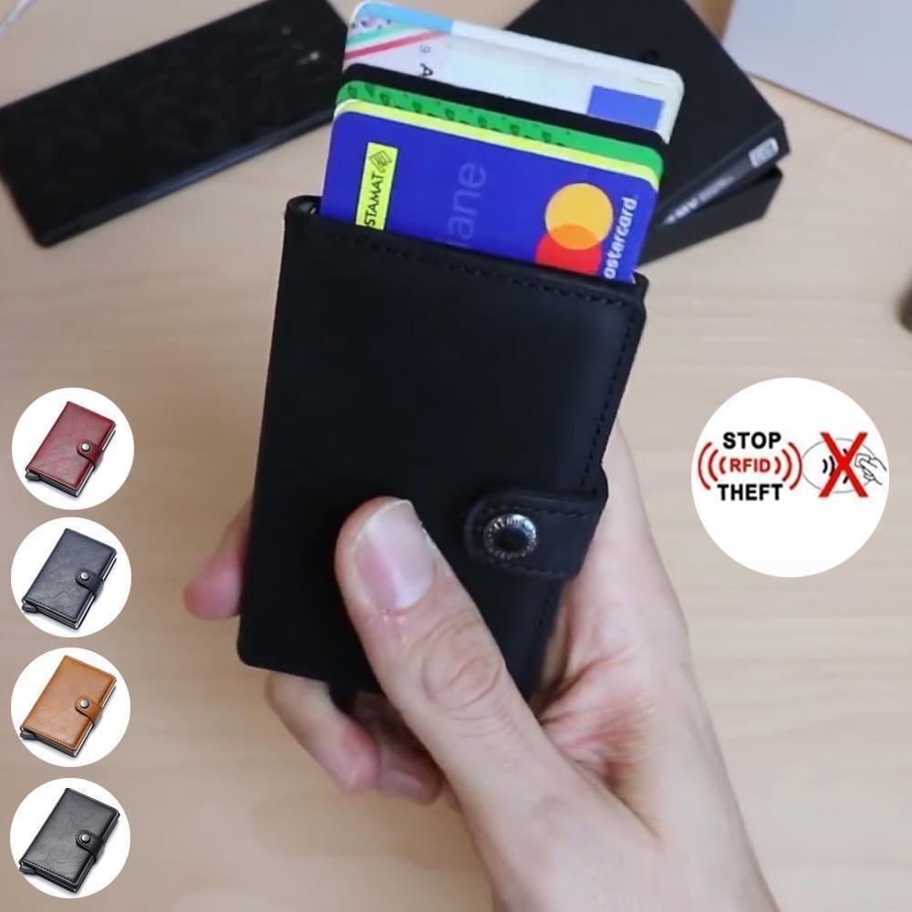 RFID Blocking Vintage Business Wallet