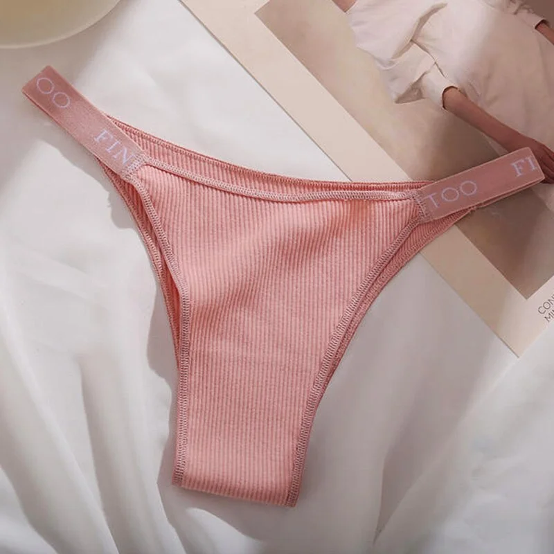 Sexy Panties Thong Women Cotton Briefs Female Underpants Sexy Pantys Soft G-string Underwear Solid Color Intimates Lingerie M-XL