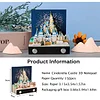 3D Sticky Note Paper Memo Pad,Fantasy Castle Office Notepad Desk Decoration DIY Creative Birthday Gift