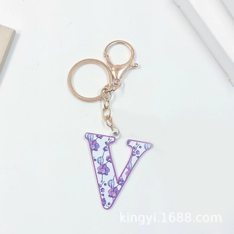 Elegant Streetwear Letter Pu Leather Alloy Women’s Bag Pendant Keychain