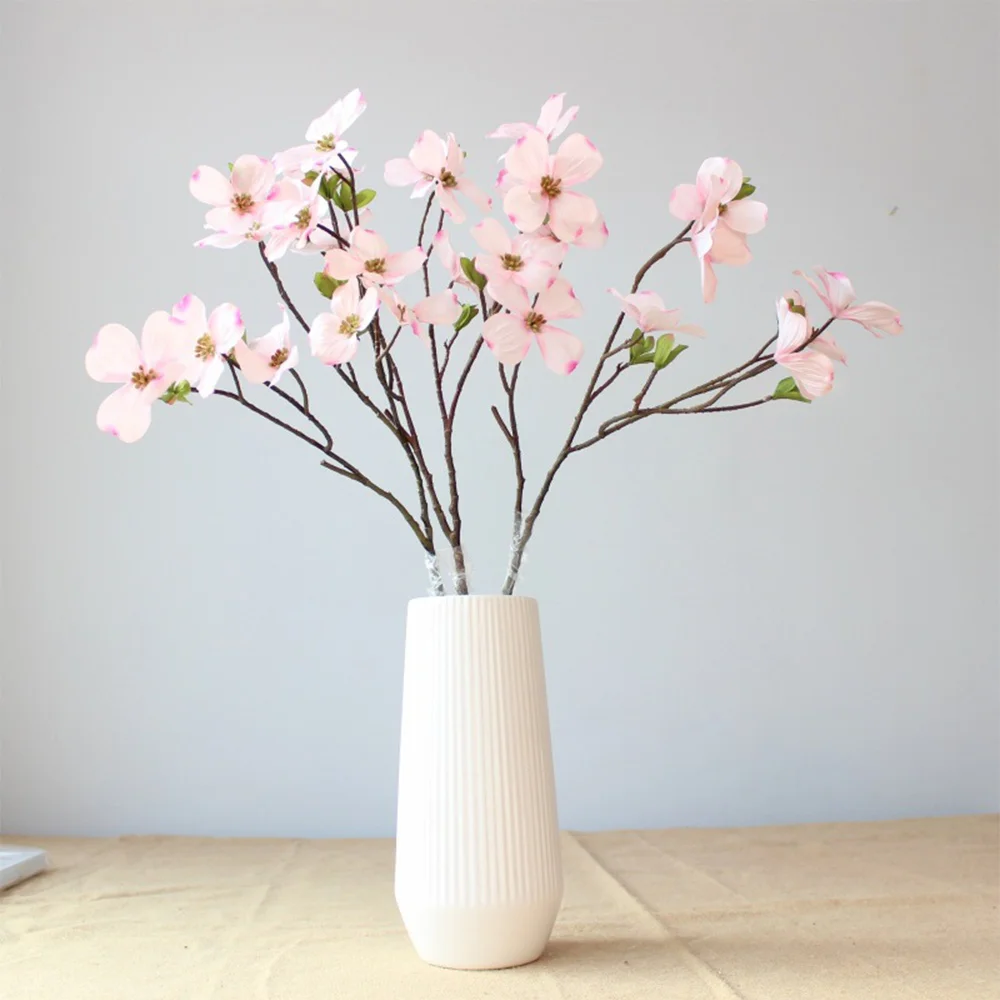 Cream Faux Dogwood Spring Branch - 33"