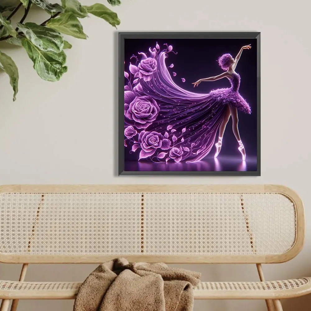 Diamond Painting - Full Round Drill - Girl(Canvas|40*40cm)