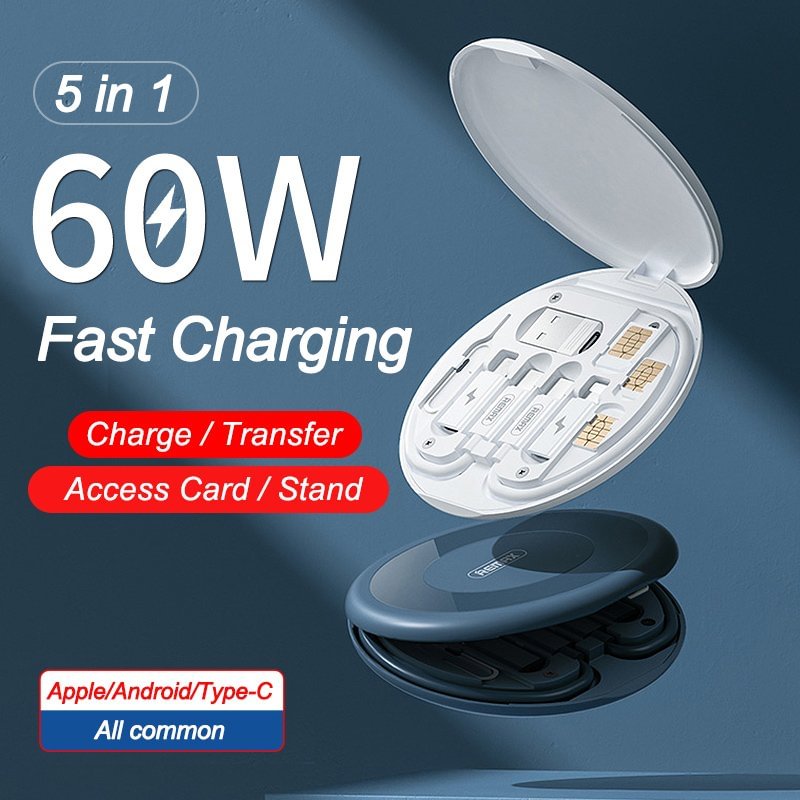 (2022 New Upgraded) 5 in 1 Data Cable Storage Box