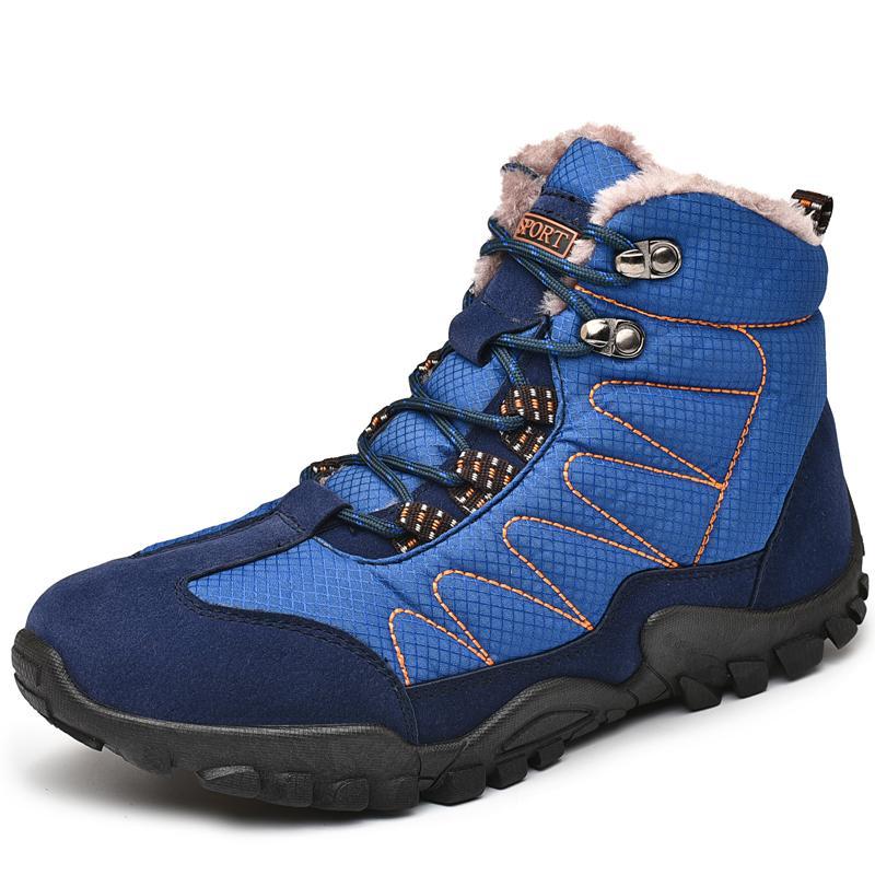Dacomfy Men's Comfortable Thicken Velvet Warm Snow Boots 