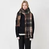 Colorful Plaid Autumn Winter Tassels Shawl Scarf