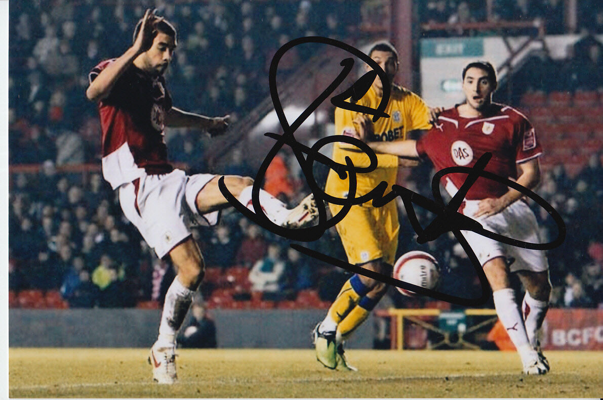 BRISTOL CITY HAND SIGNED LIAM FONTAINE 6X4 Photo Poster painting 6.