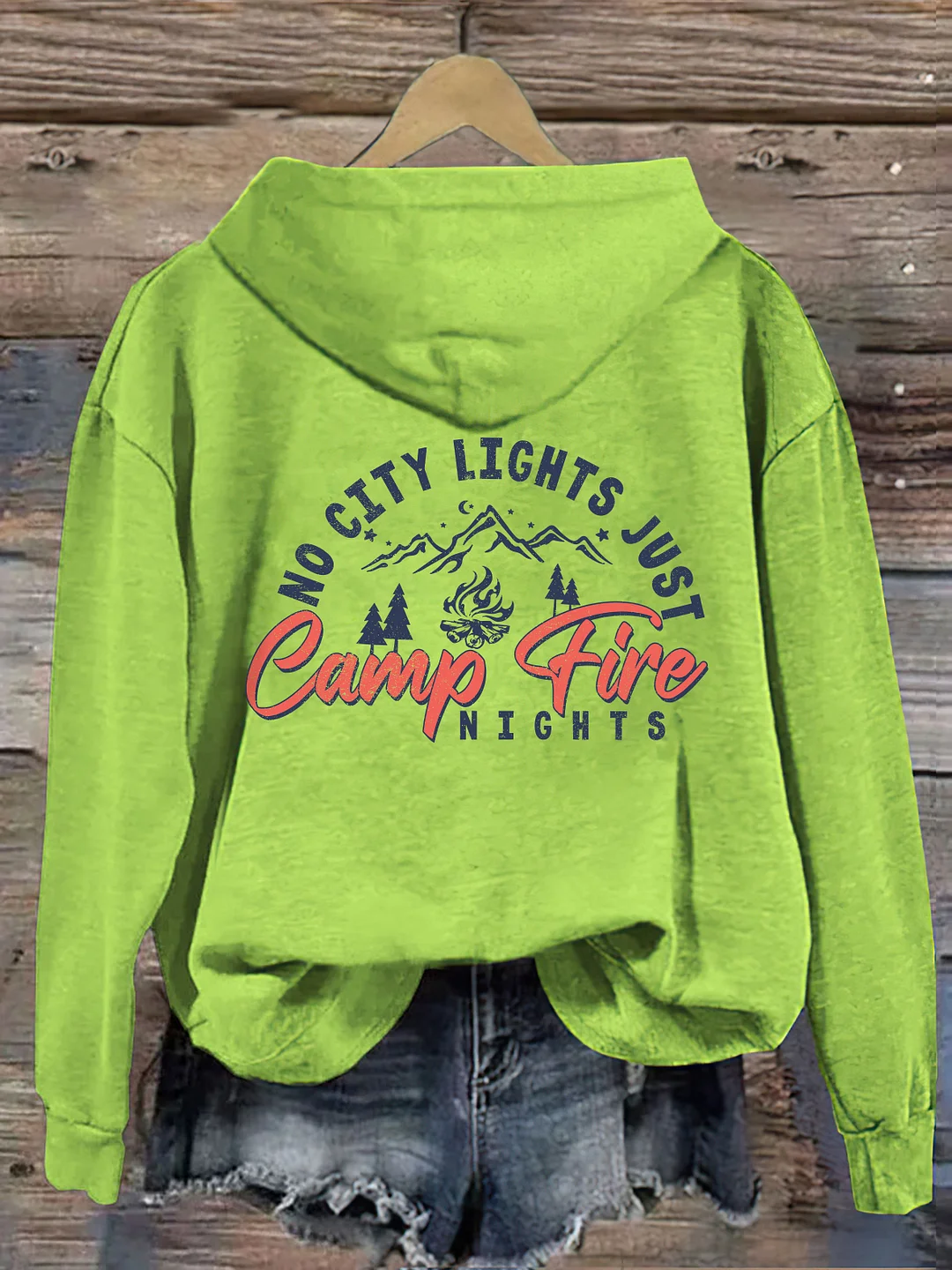 No City Lights Just Campfire Nights Hoodie