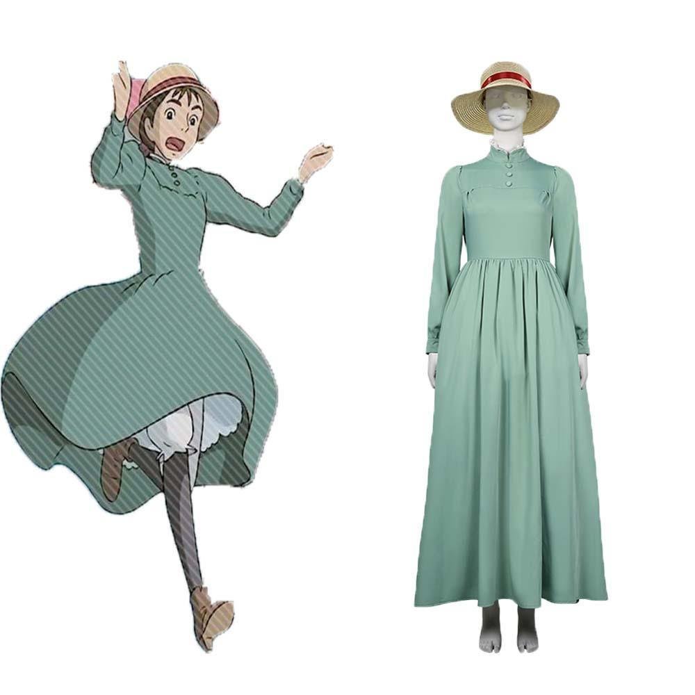 Das wandelnde Schloss Howl's Moving Castle - Sophie Hutter Cosplay Kostüm Halloween Karneval Kostüm