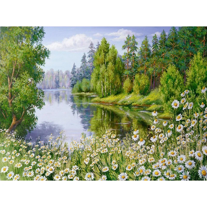 Diamond Painting - Full Round/Square Drill - Countryside View(30*40 - 50*60cm)
