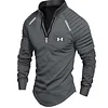 Men's Zip Long Sleeve Sports Casual Shirt