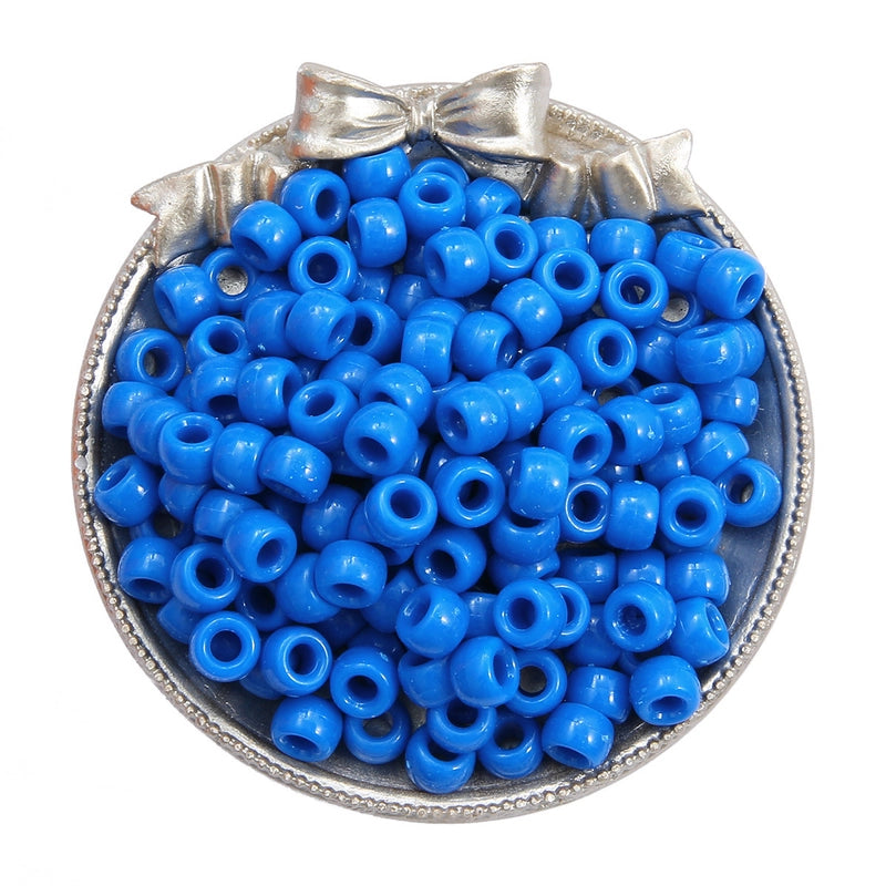 Acrylic Large Hole Barrel Beads 9*6mm Pony Beads Woven Handmade Diy Hand String Jewelry Accessories Beads Loose Beads