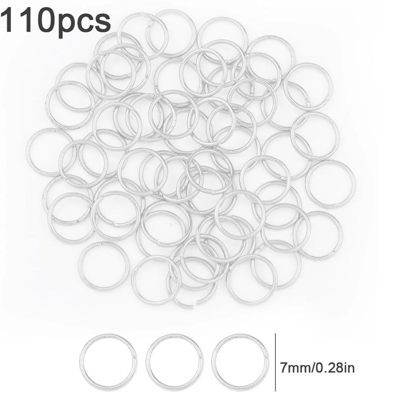 1 Set Diameter 3mm Diameter 4mm Diameter 5mm Alloy Solid Color Open Jump Rings Jewelry Accessories