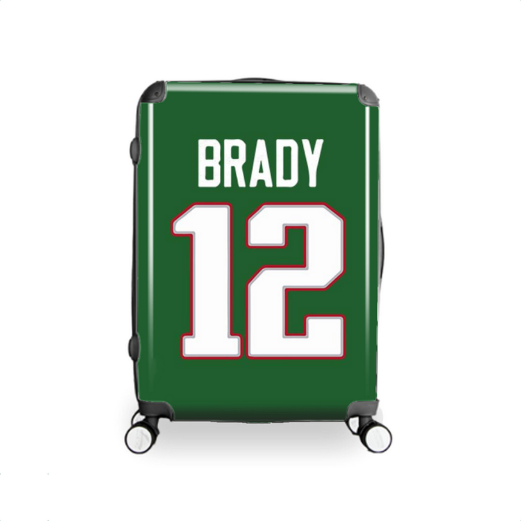 The Number 12 Is Tom Brady, Football Hardside Luggage