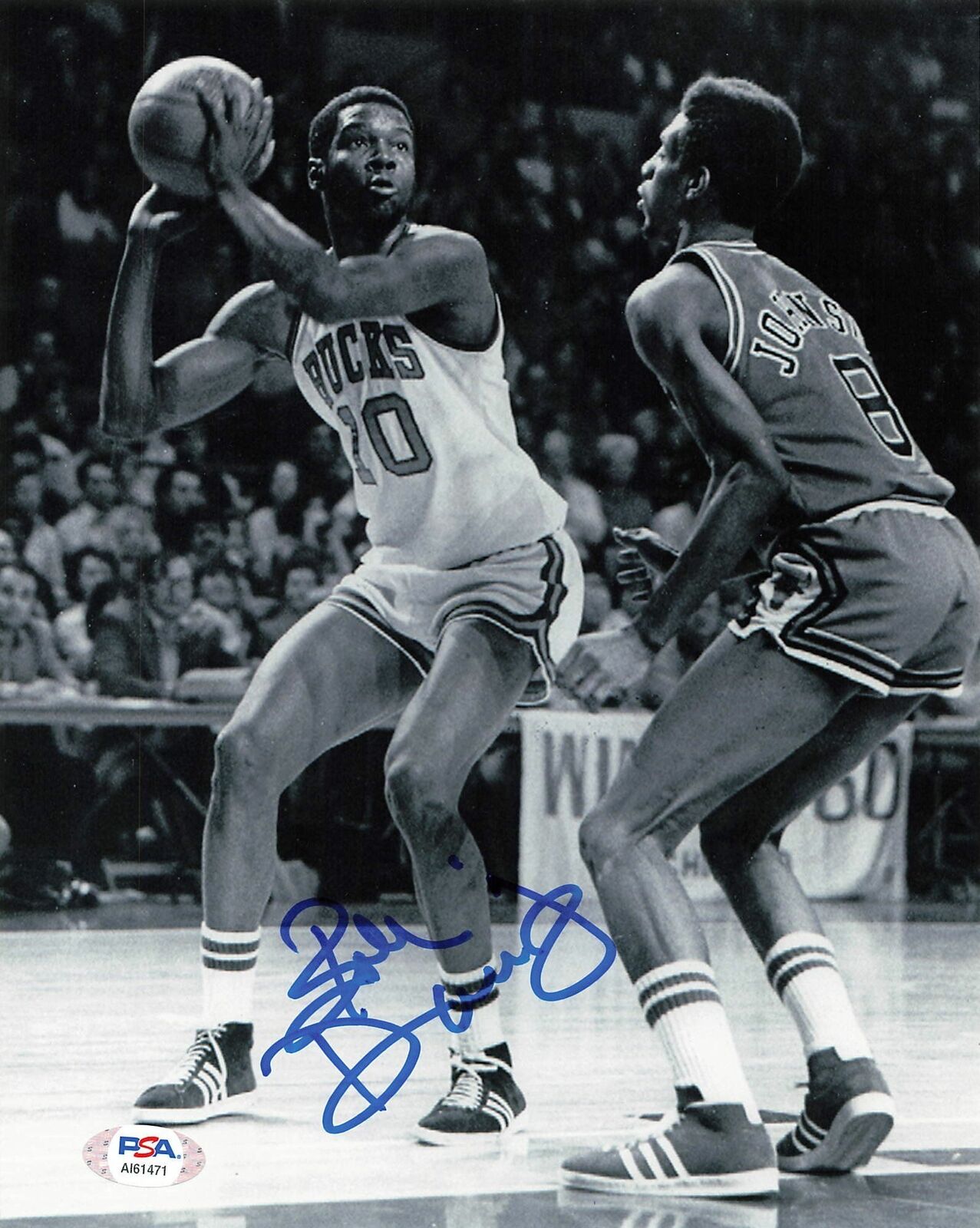 BOB DANDRIDGE signed 8x10 Photo Poster painting PSA/DNA Milwaukee Bucks Autographed