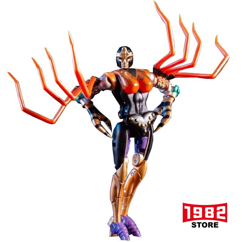 TEMM001 BW BLACK WIDOW Spider Warrior Woman Mini Transformers Toy Action Figure