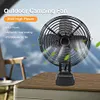 Air Circulator Fan Rechargeable Portable Camping Fan 2 Speed Settings for Car RV