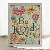 Flowers Calligraphy-14CT Stamped Cross Stitch 30*40cm/11.81*15.75in tapestrymarket