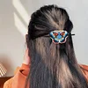 5Pcs PU Butterfly Diamond Embroidery Painting Hairpins