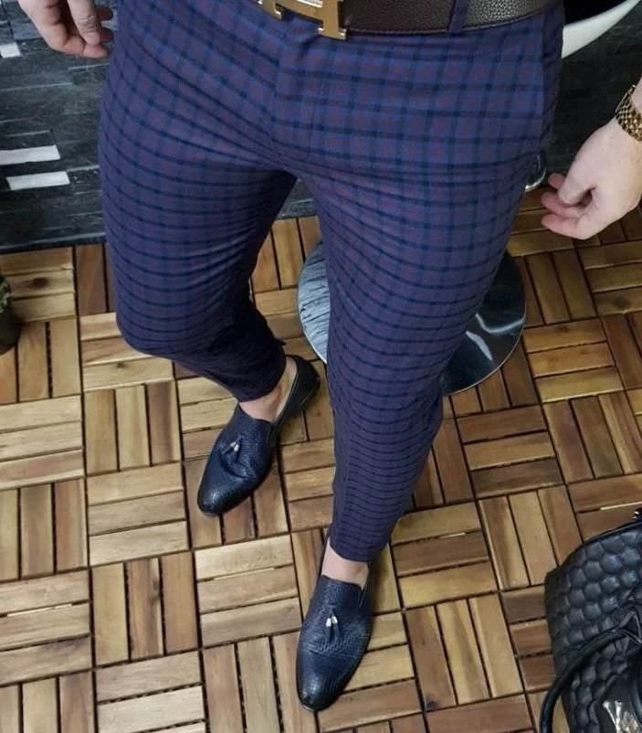 Mens Fashion Retro Casual Pants
