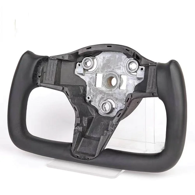 Yoke Steering Wheel For Tesla Model 3 Model Y Car Interior Leather Steering Wheel With Heat for Tesla Model Y 2023 Accessories ITN Auto