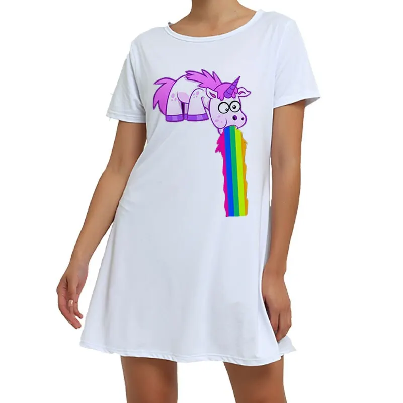 White Unicorn Pajamas Animal Pajamas Winter Nightie Stitch Unicornio Sexy Sleepwear For Women Adults S M L XL XXL
