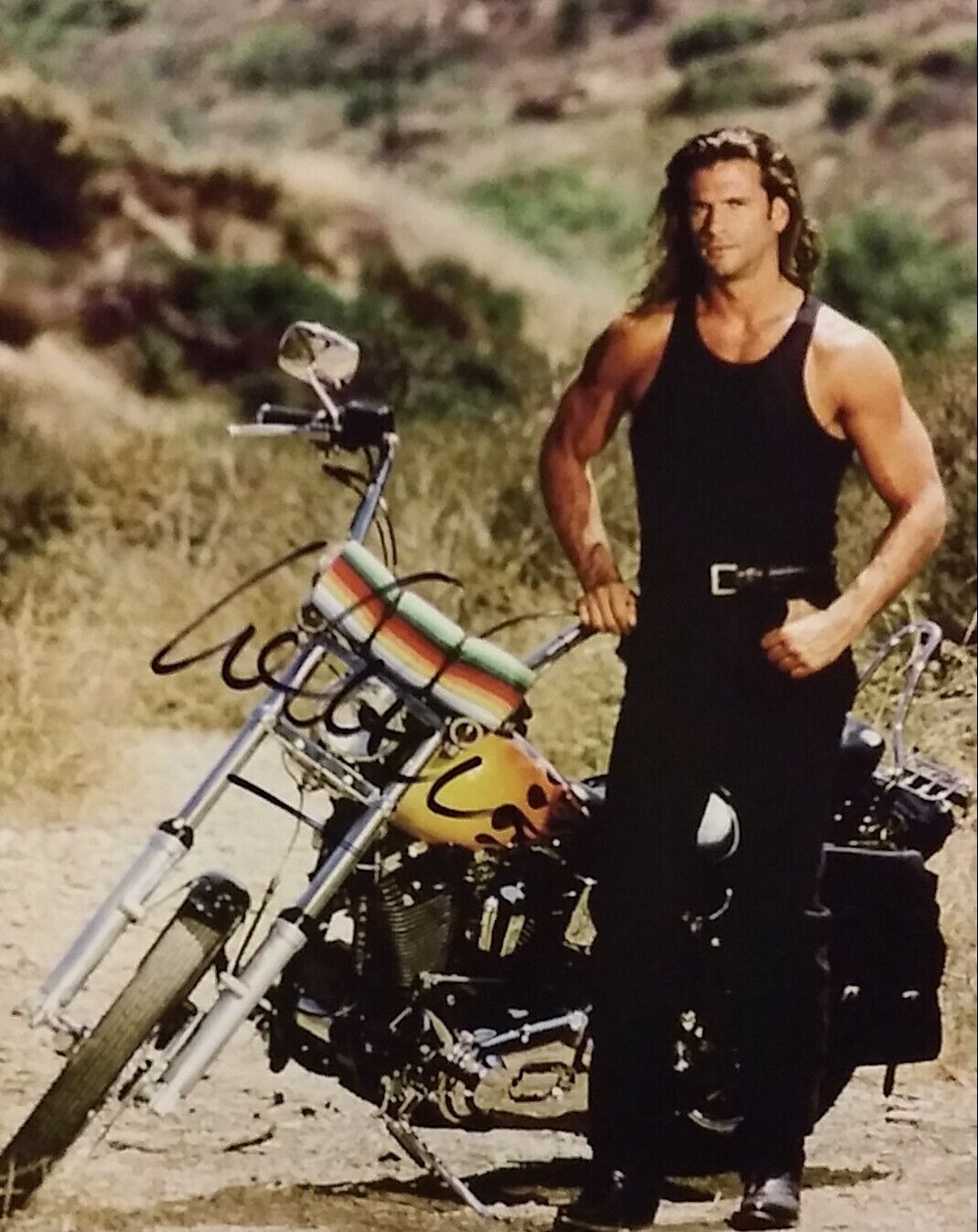 Lorenzo Lamas signed 8 x 10