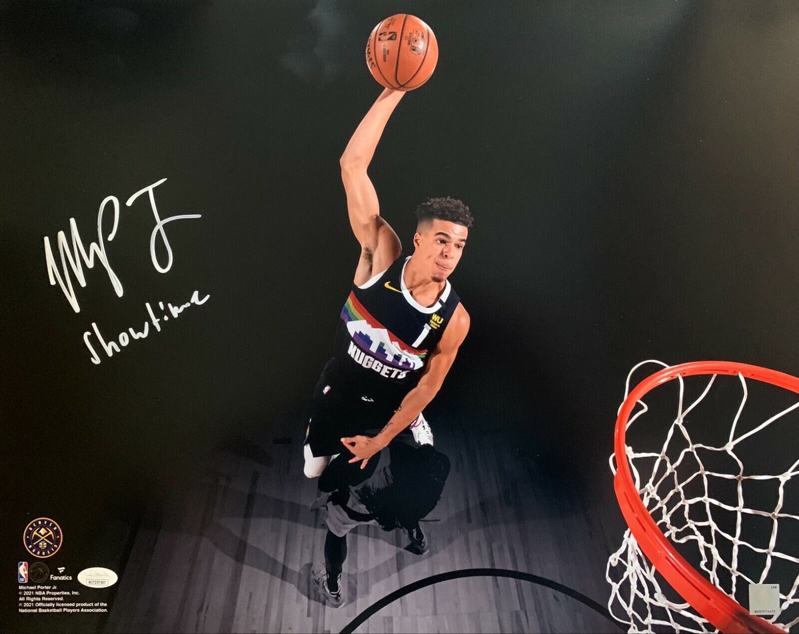 Michael Porter Jr. signed 16x20 Photo Poster painting inscribed Showtime Denver Nuggets JSA ITP