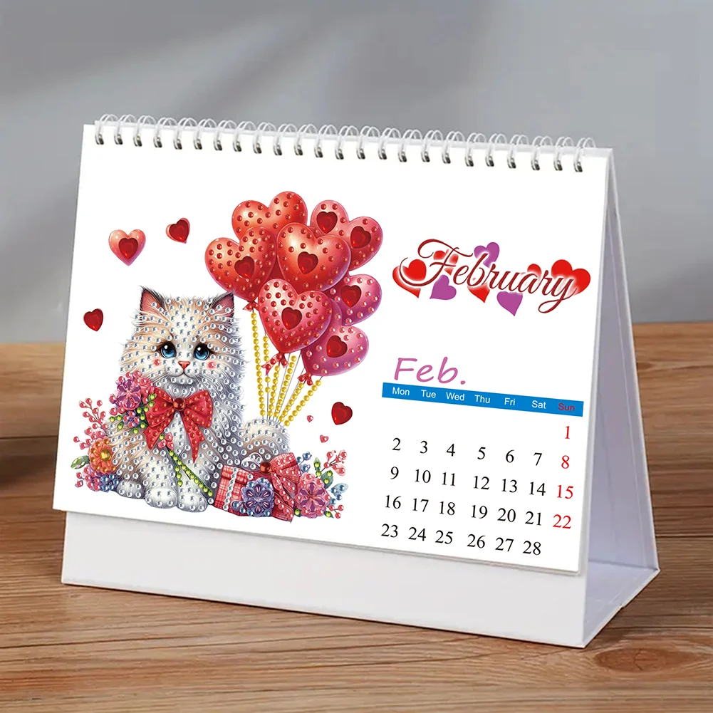 5D/DIY Calendar Crystal Painting Desk Calendars Kit Diamond Painting Calendar