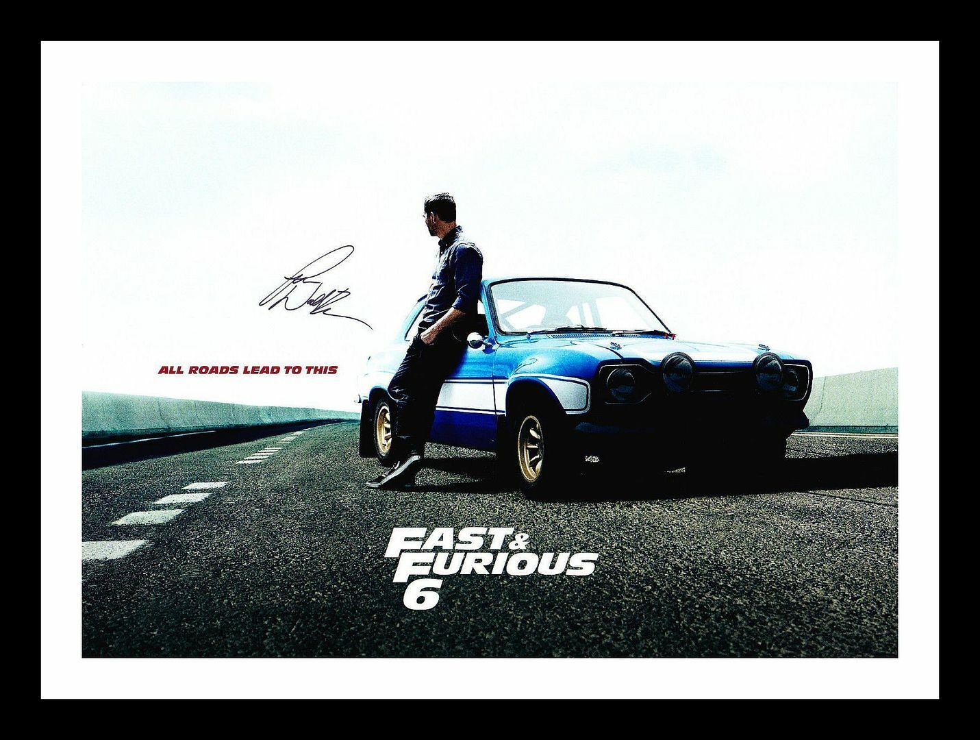 Paul Walker - Fast And Furious Autograph Signed & Framed Photo Poster painting