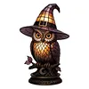 Gothic Witch Hat Night Light Halloween Decorations Colorful Wizard Hat Lamp