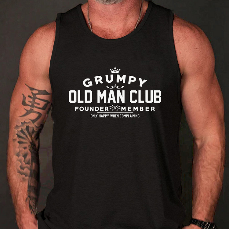 Grumpy Old Man Club Founder Member Tank Top